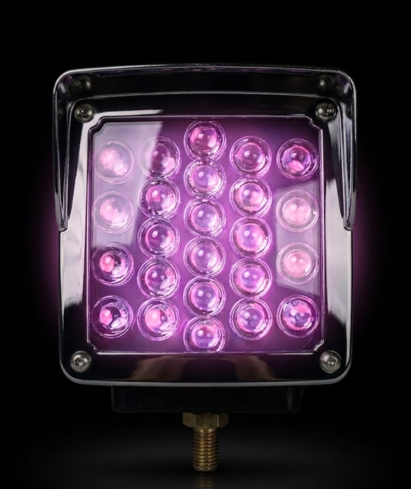 LED 2 caras de alta potencia con 3 tipos de luz 12V